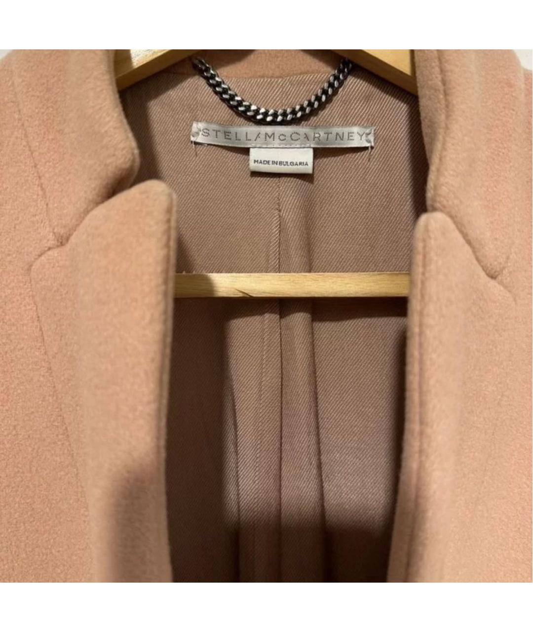 STELLA MCCARTNEY Горчичное шерстяное пальто, фото 3