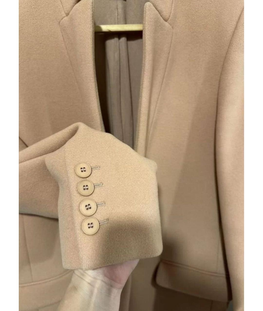 STELLA MCCARTNEY Горчичное шерстяное пальто, фото 4