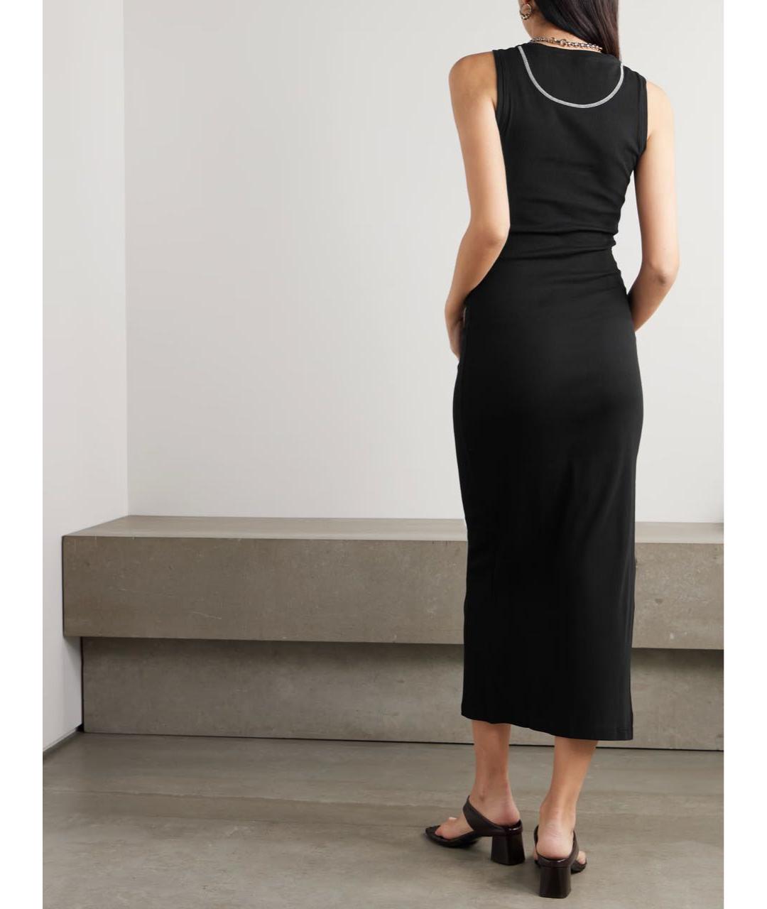 LOEWE Черное хлопковое повседневное платье, фото 3