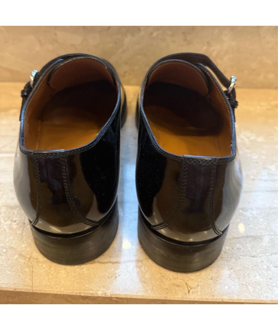 GUCCI Черные туфли из лакированной кожи, фото 5