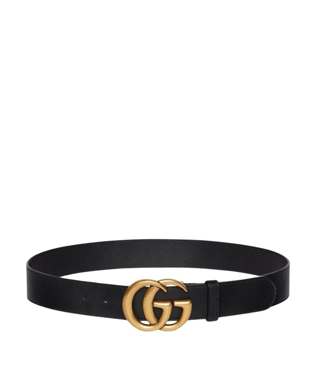 GUCCI Золотой кожаный ремень, фото 1