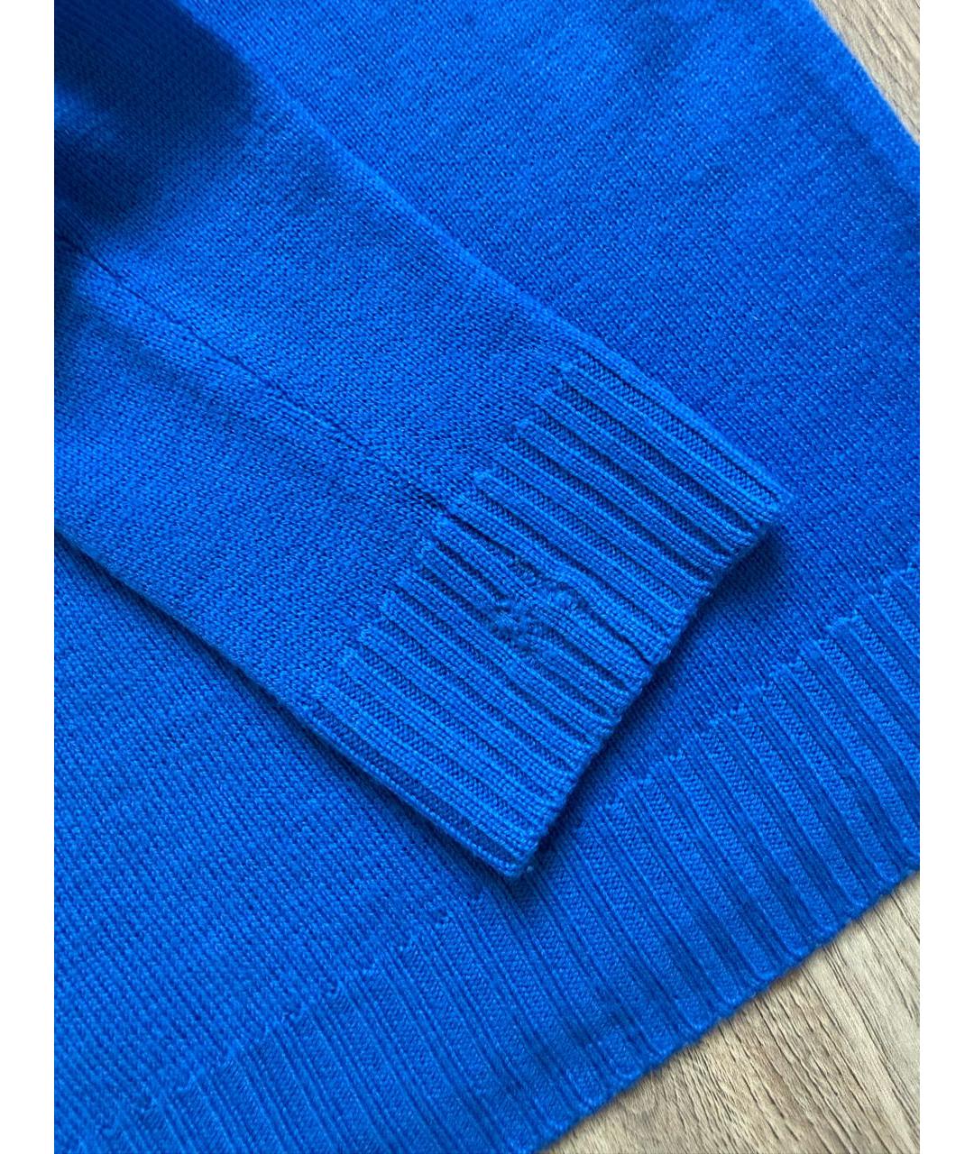JIL SANDER Синий шерстяной джемпер / свитер, фото 5