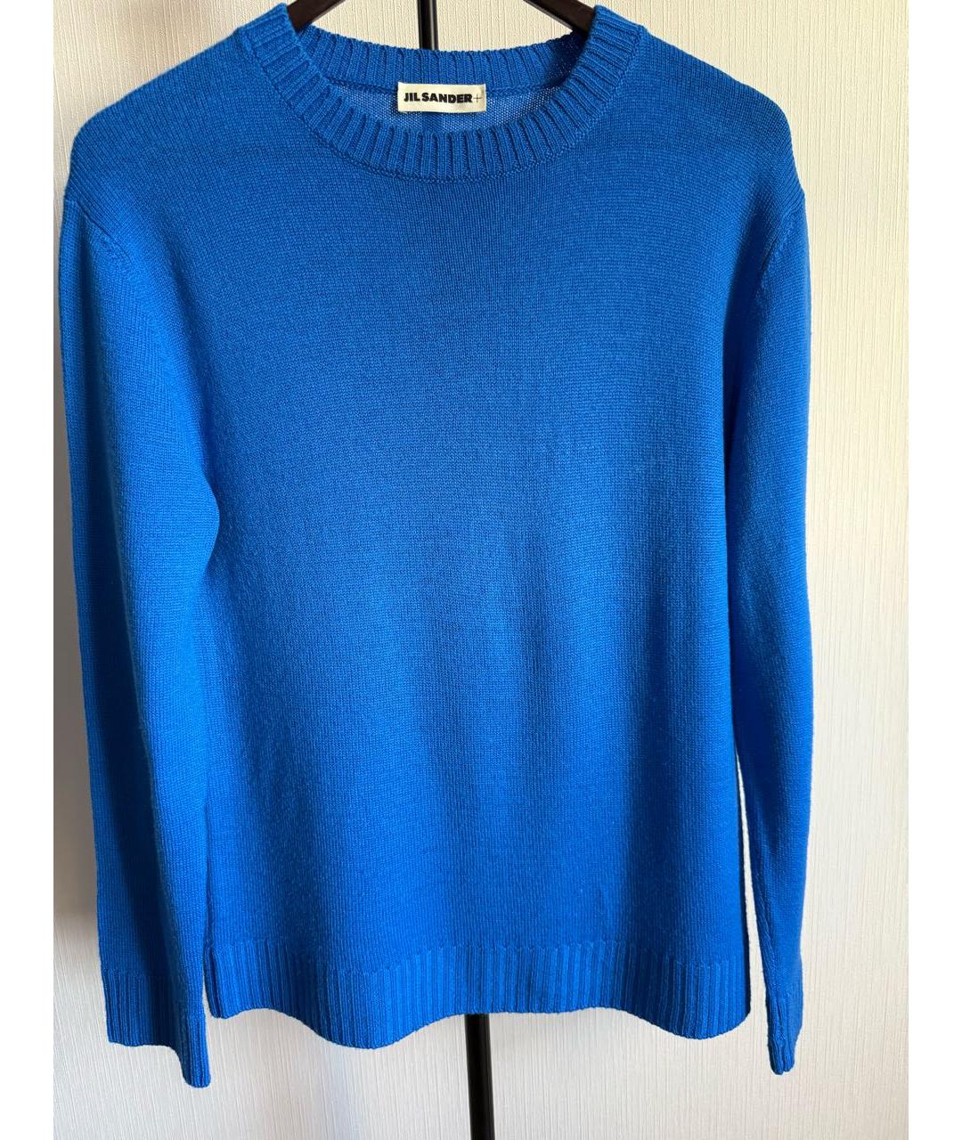 JIL SANDER Синий шерстяной джемпер / свитер, фото 6