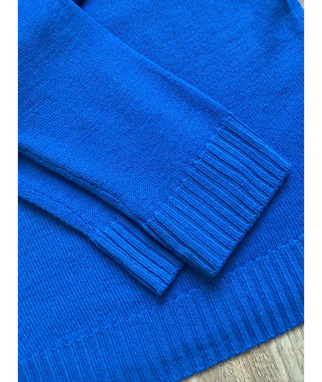 JIL SANDER Синий шерстяной джемпер / свитер, фото 4