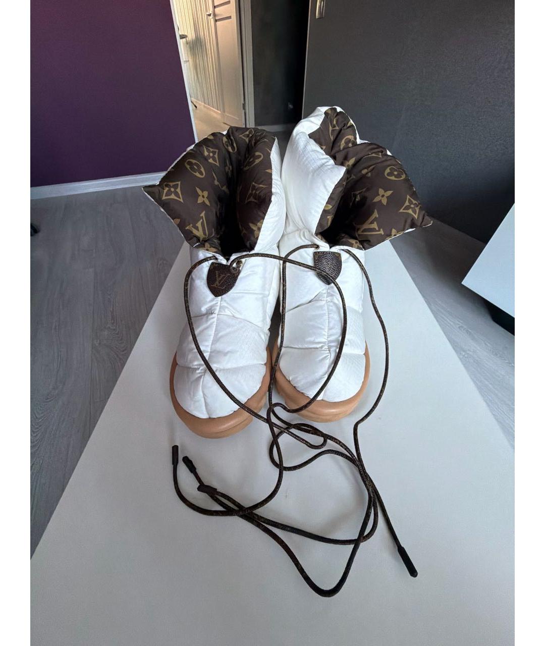 LOUIS VUITTON Белые синтетические ботинки, фото 2