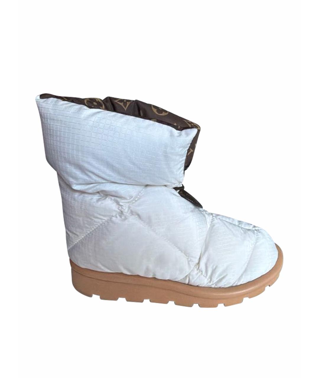 LOUIS VUITTON Белые синтетические ботинки, фото 1