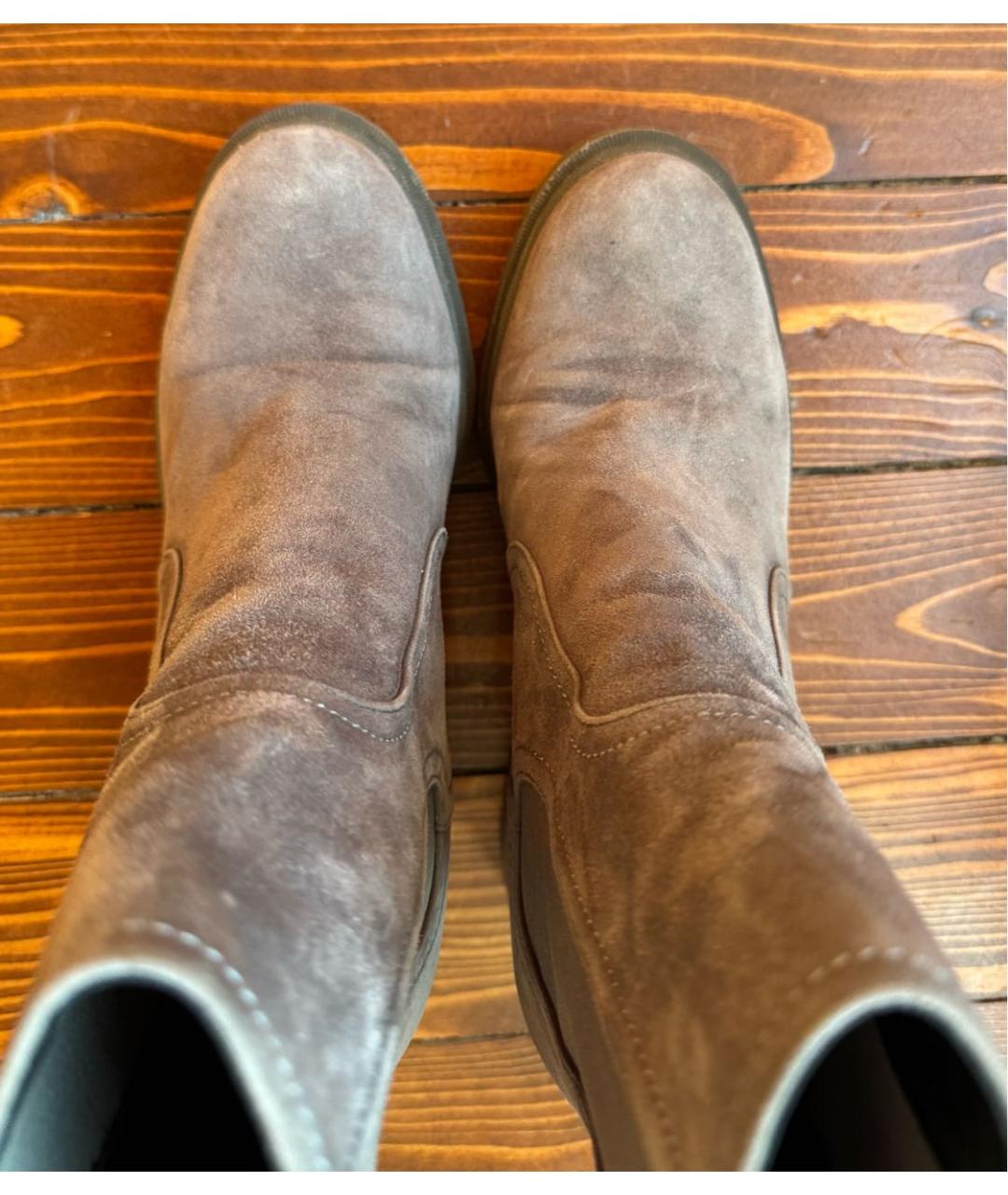 CASADEI Серые кожаные ботильоны, фото 3