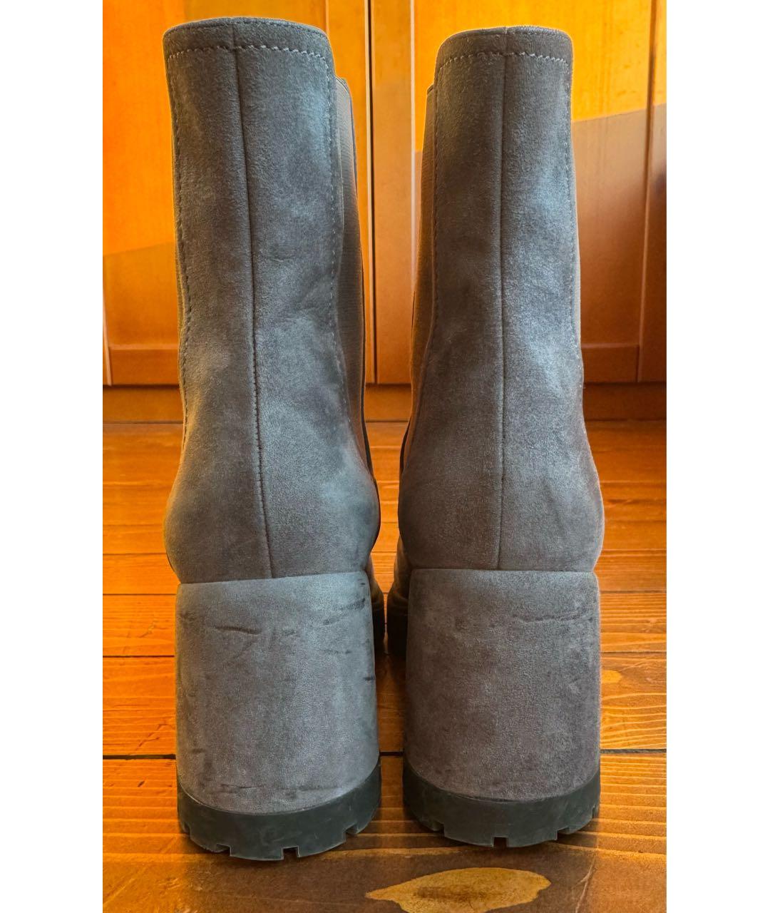 CASADEI Серые кожаные ботильоны, фото 4