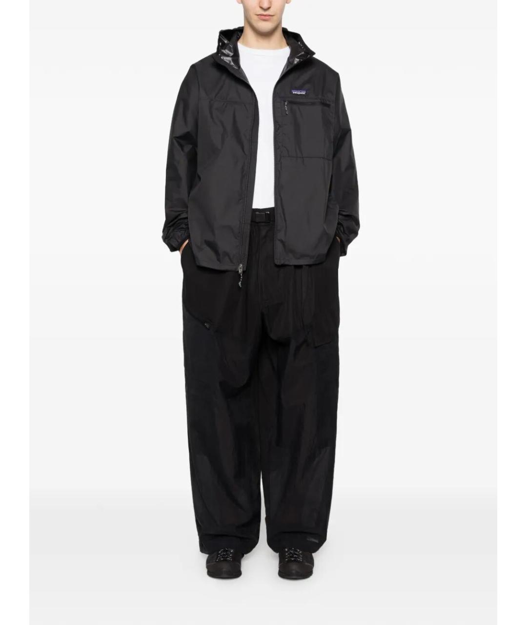 Y-3 Черные хлопковые повседневные брюки, фото 2