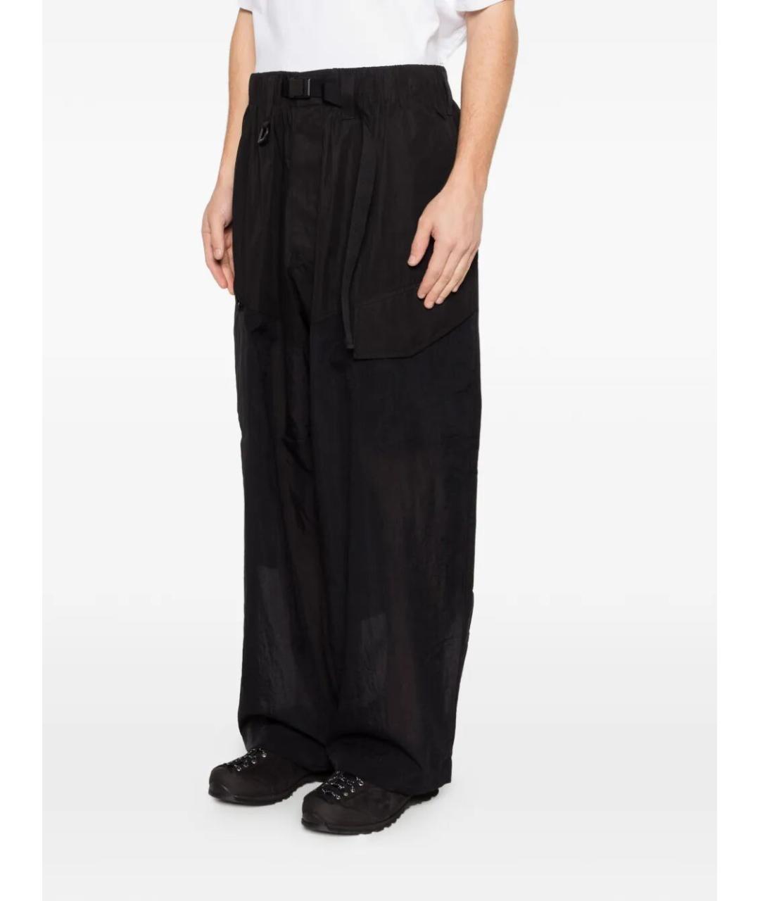 Y-3 Черные хлопковые повседневные брюки, фото 5