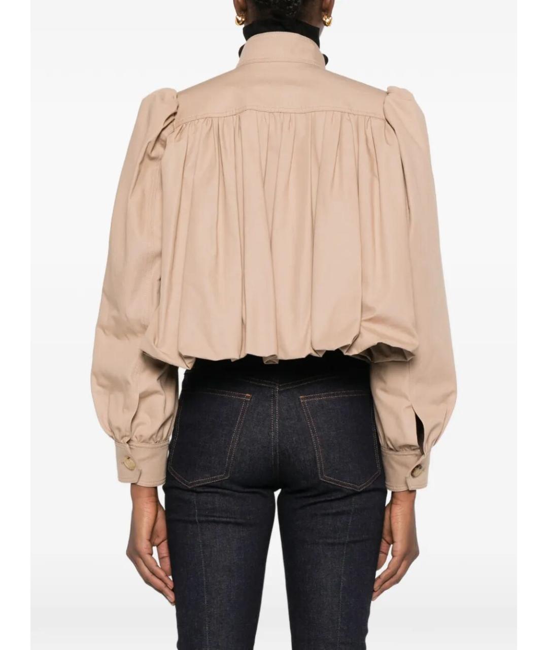 CHLOE Бежевая хлопковая куртка, фото 4