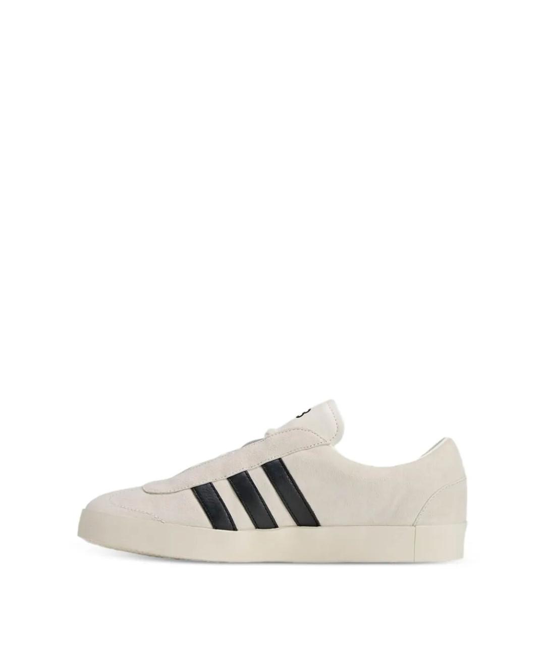 Y-3 Белые замшевые низкие кроссовки / кеды, фото 3