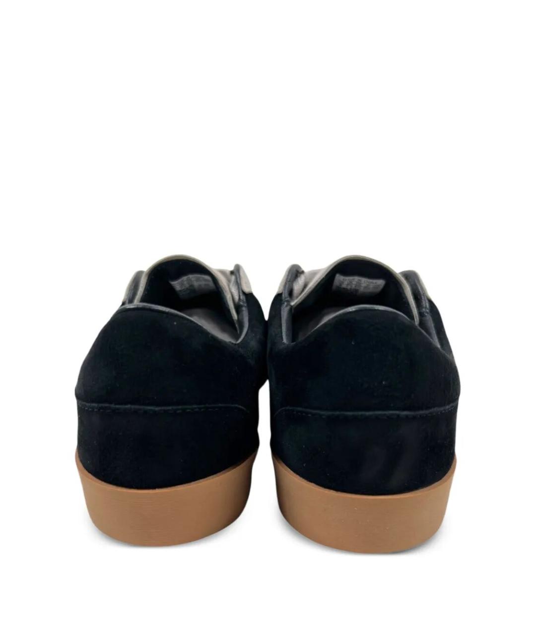 Y-3 Черные замшевые низкие кроссовки / кеды, фото 3