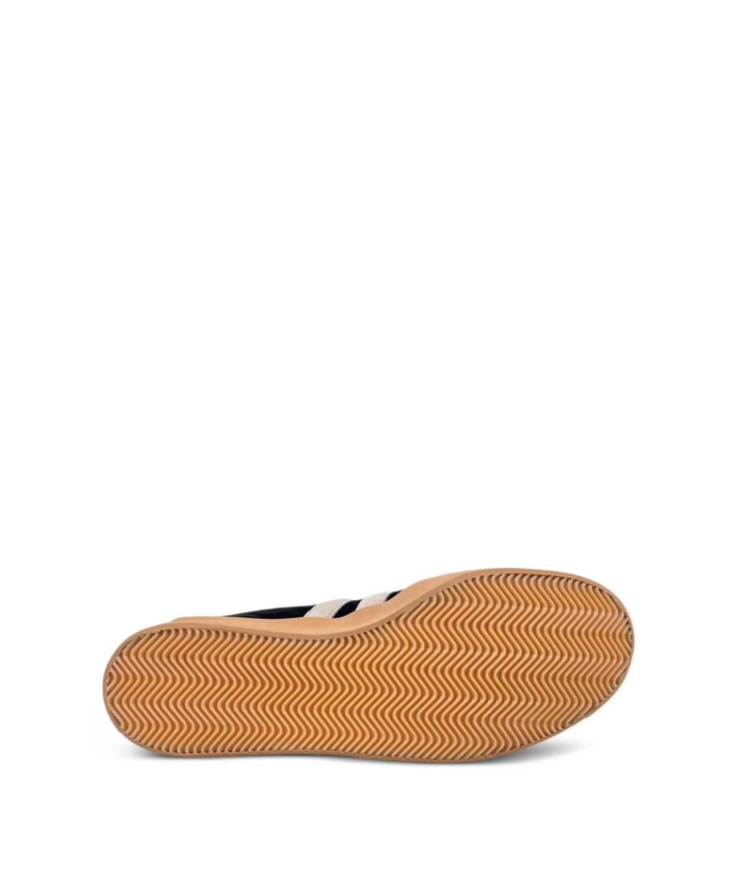 Y-3 Черные замшевые низкие кроссовки / кеды, фото 4