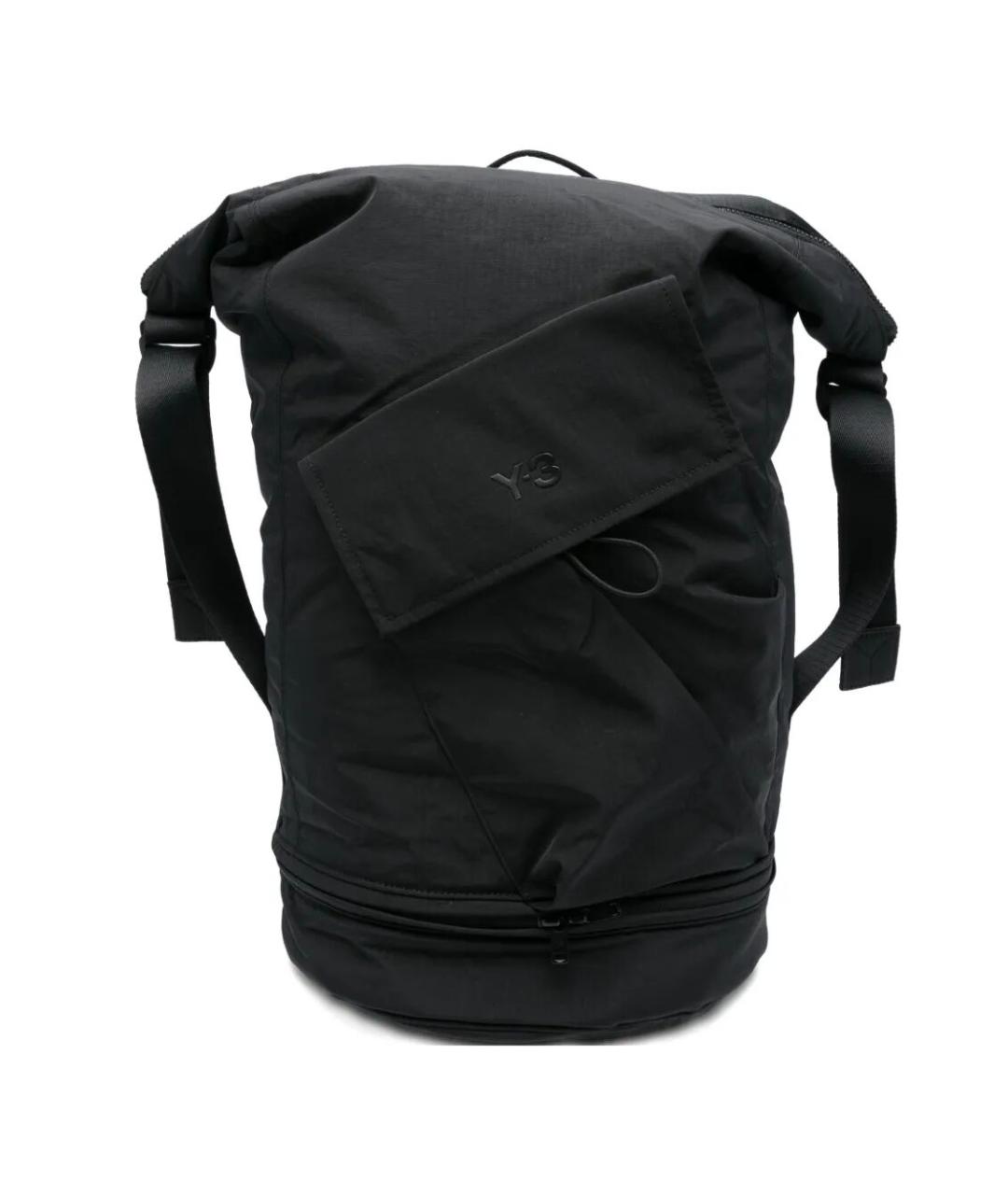 Y-3 Черный тканевый рюкзак, фото 1