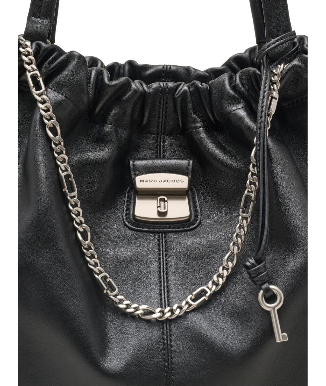 MARC JACOBS Черная кожаная сумка через плечо, фото 4