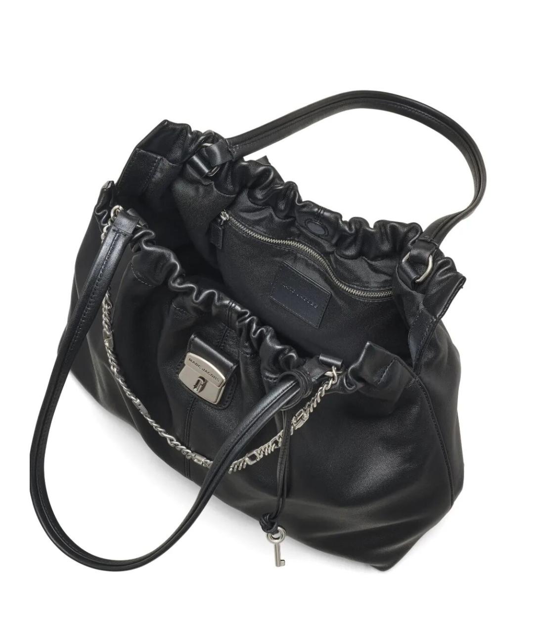 MARC JACOBS Черная кожаная сумка через плечо, фото 5