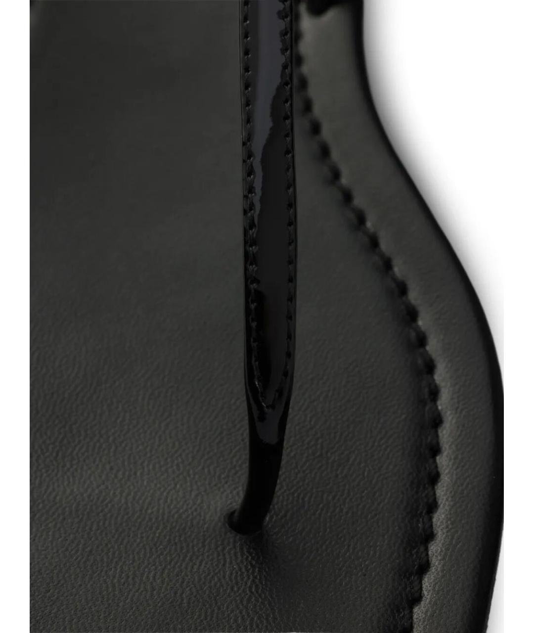 PRADA Черные кожаные сандалии, фото 6