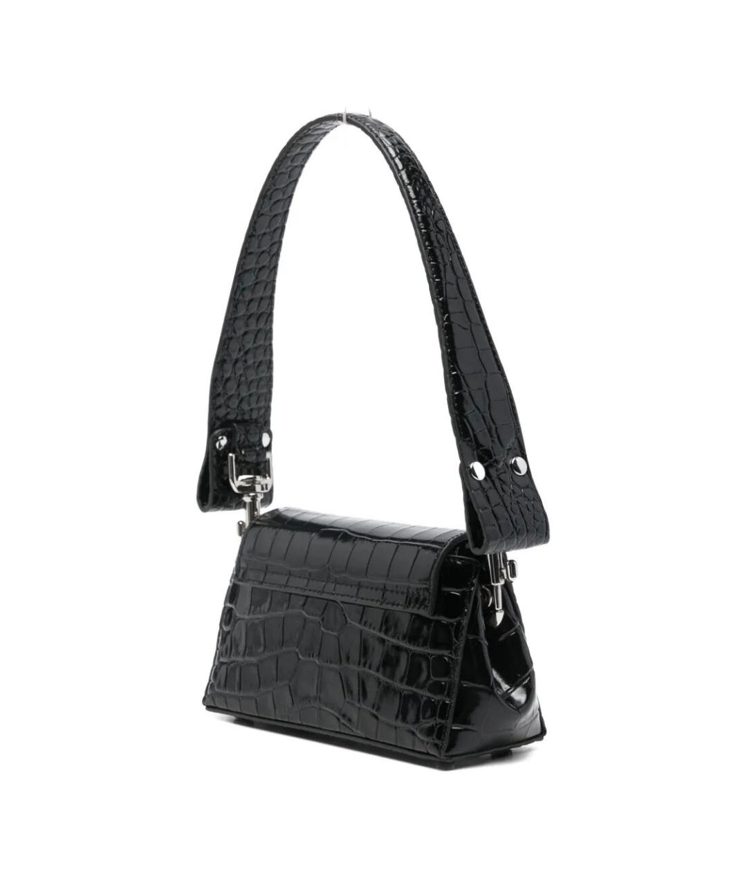 VIVIENNE WESTWOOD Черная кожаная сумка через плечо, фото 5