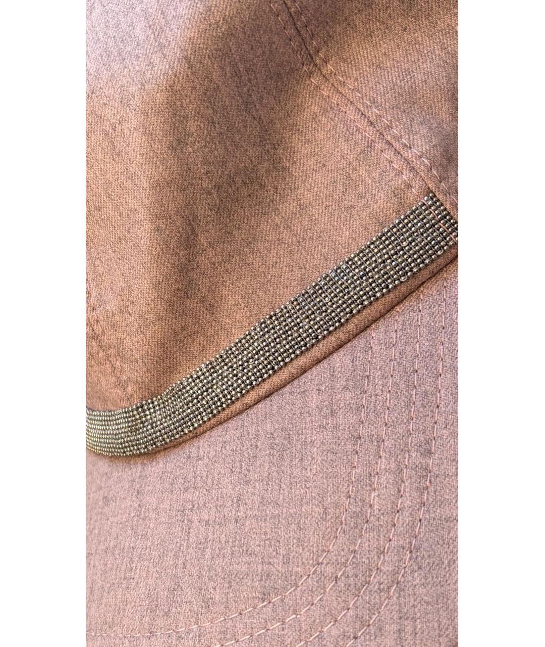 BRUNELLO CUCINELLI Розовая шерстяная кепка, фото 4