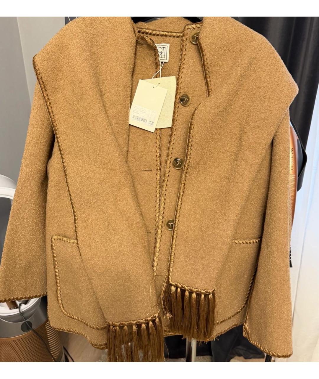 TOTEME Бежевое шерстяное пальто, фото 5