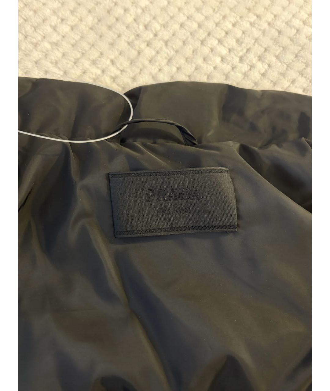 PRADA Черная полиэстеровая куртка, фото 3