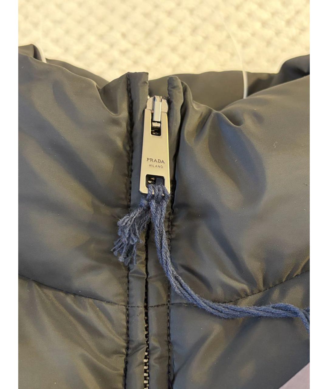 PRADA Черная полиэстеровая куртка, фото 6