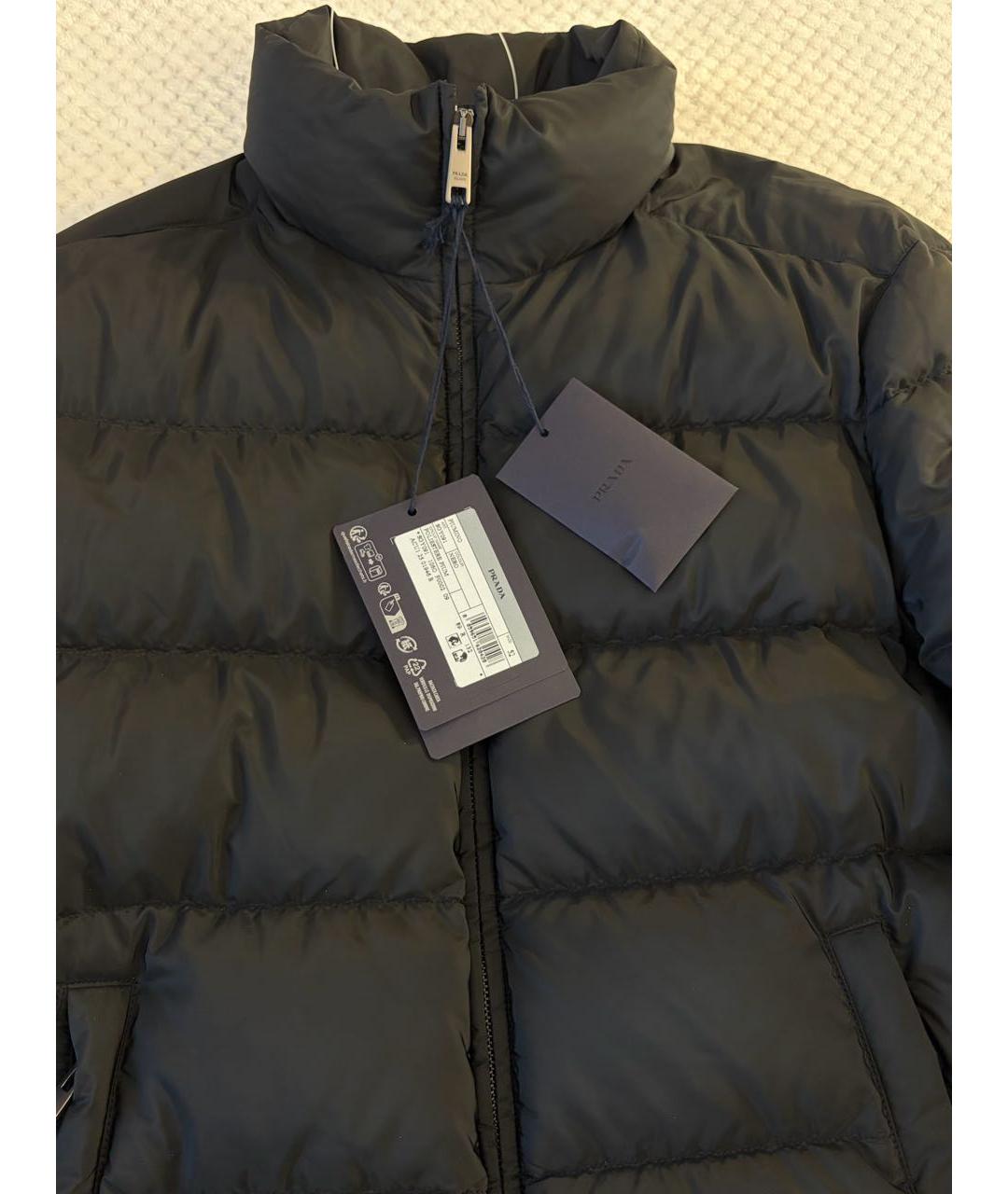 PRADA Черная полиэстеровая куртка, фото 5