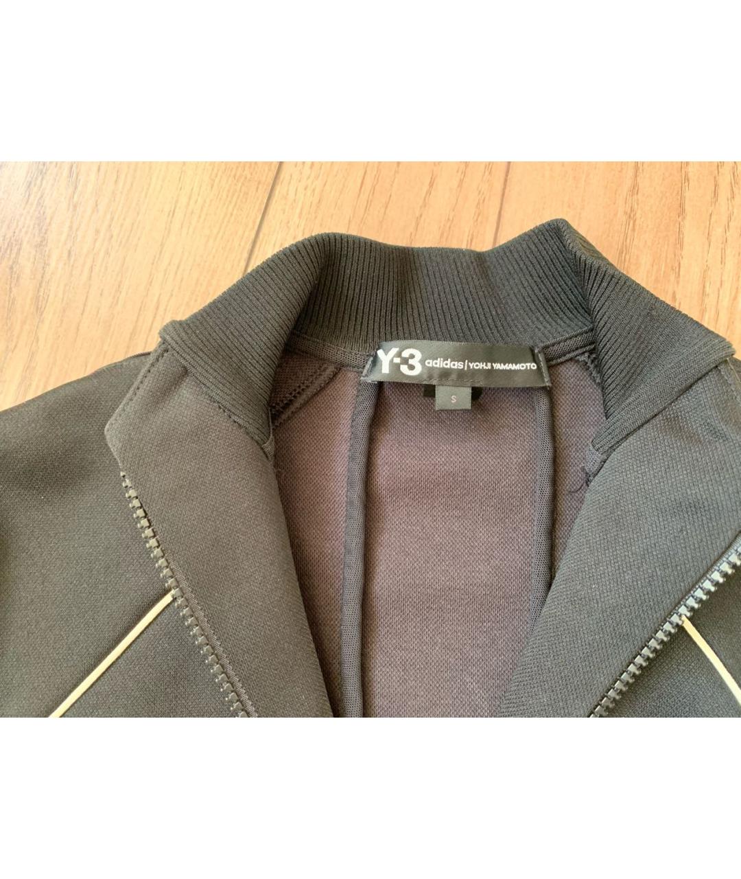 Y-3 Черная полиэстеровая спортивная куртка, фото 2