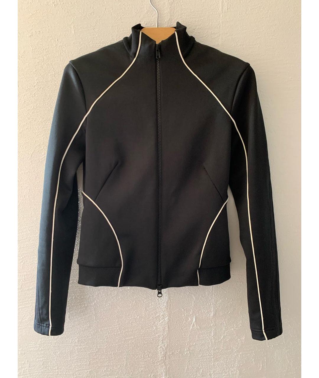 Y-3 Черная полиэстеровая спортивная куртка, фото 4