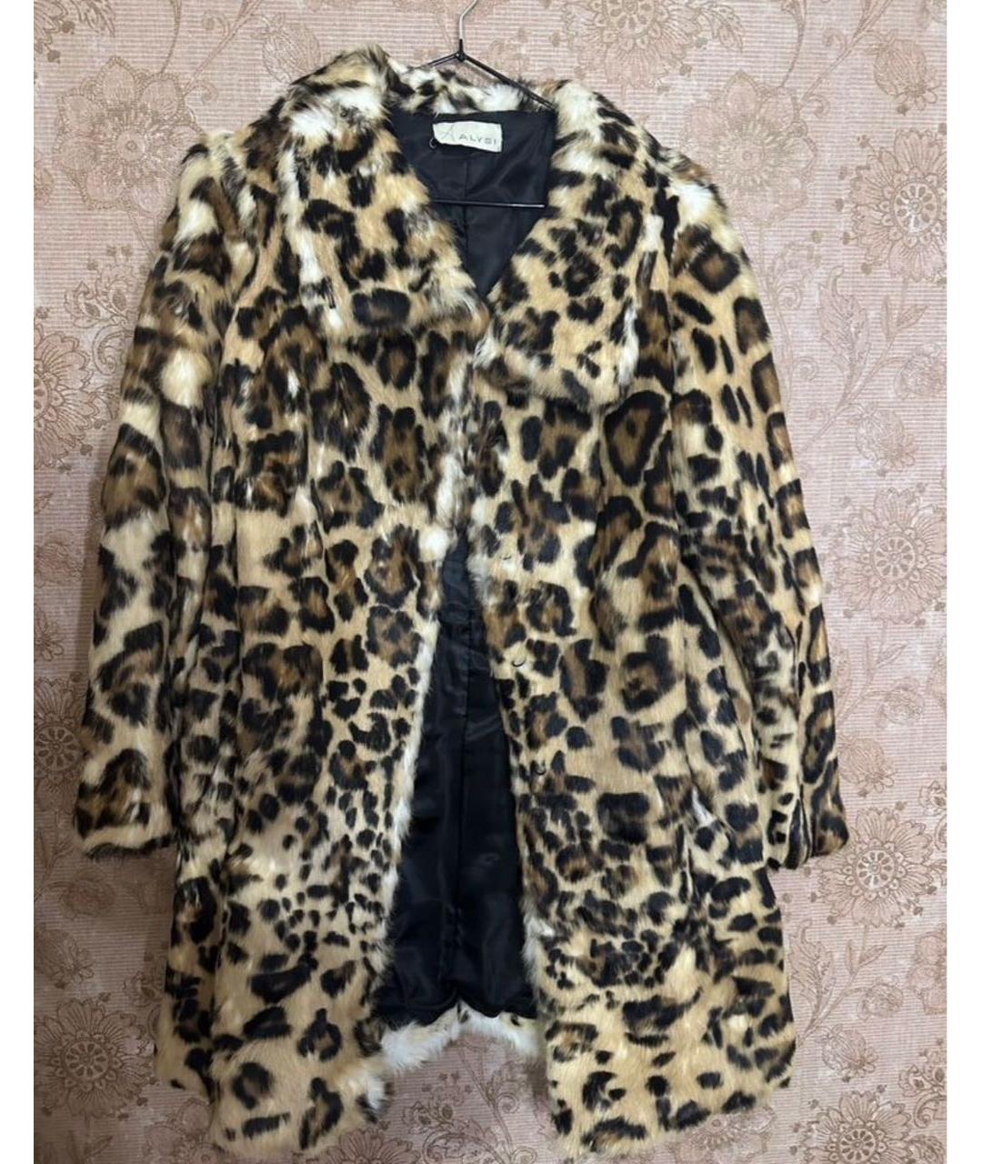 ALYSI Коричневая меховая шуба, фото 6