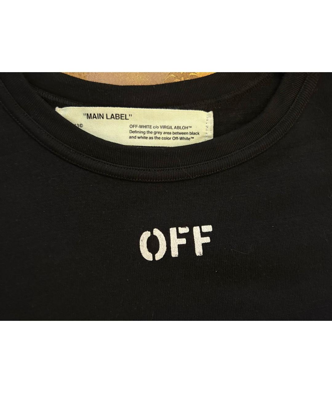 OFF-WHITE Черная хлопковая майка, фото 3