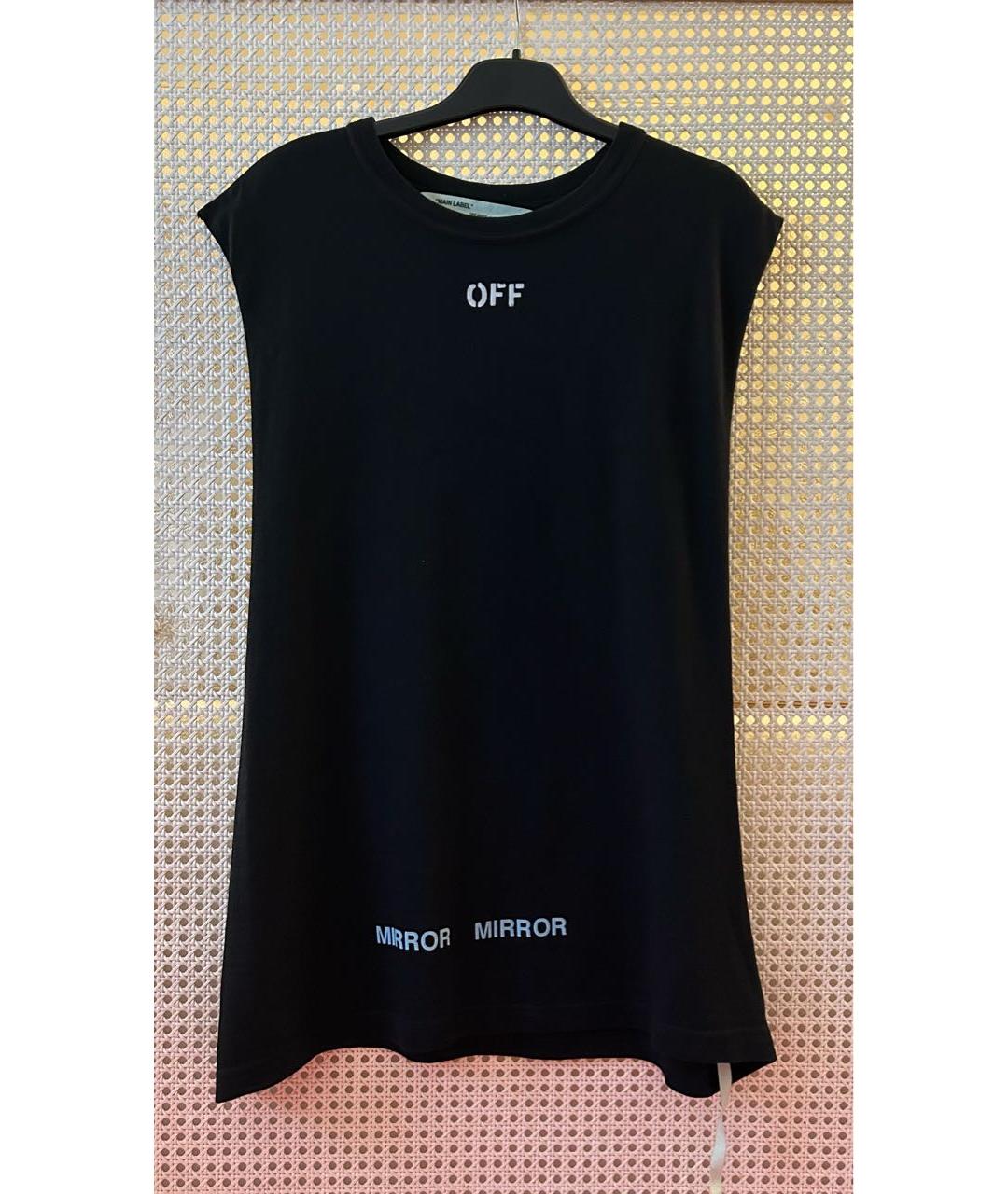 OFF-WHITE Черная хлопковая майка, фото 5