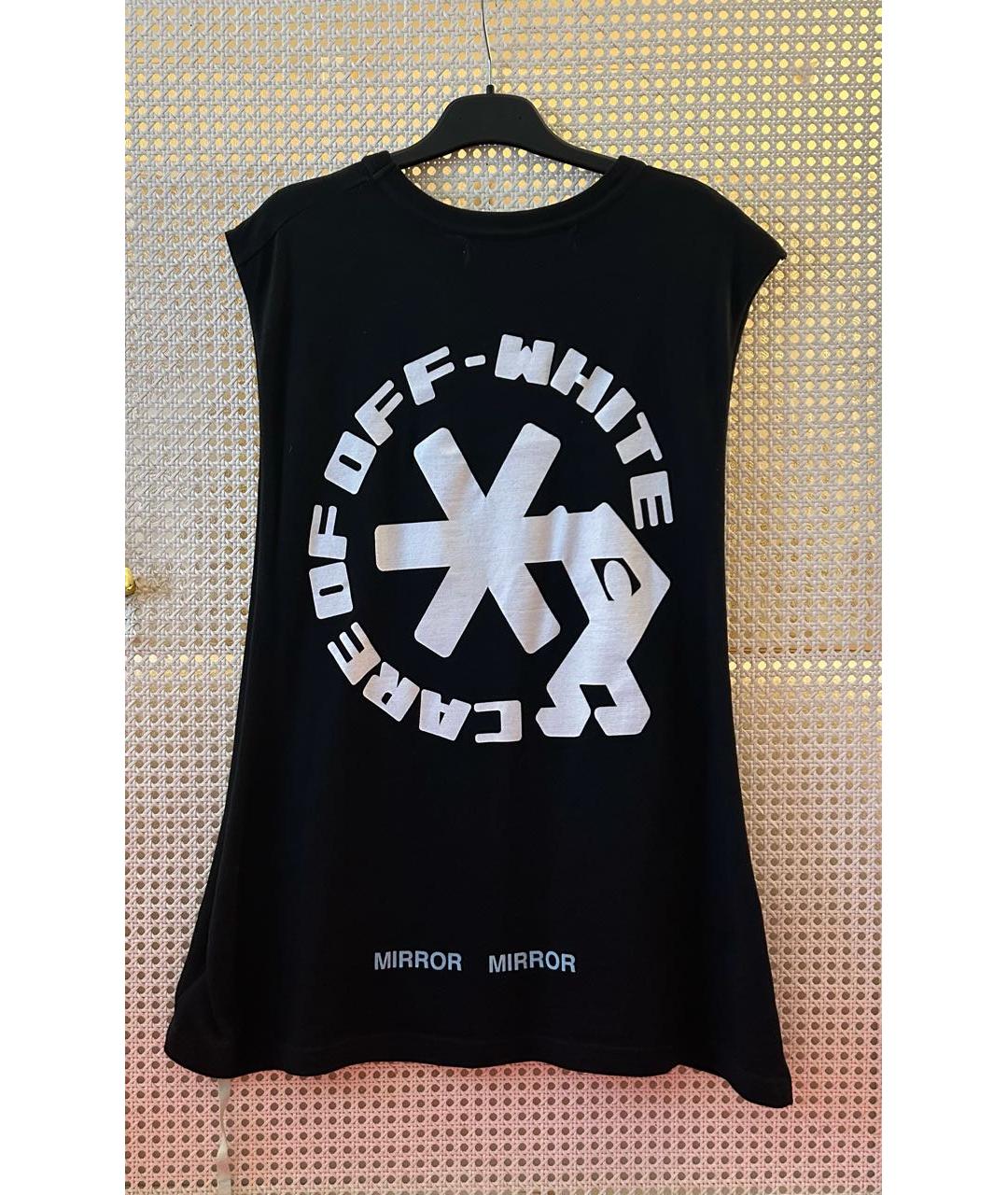 OFF-WHITE Черная хлопковая майка, фото 2