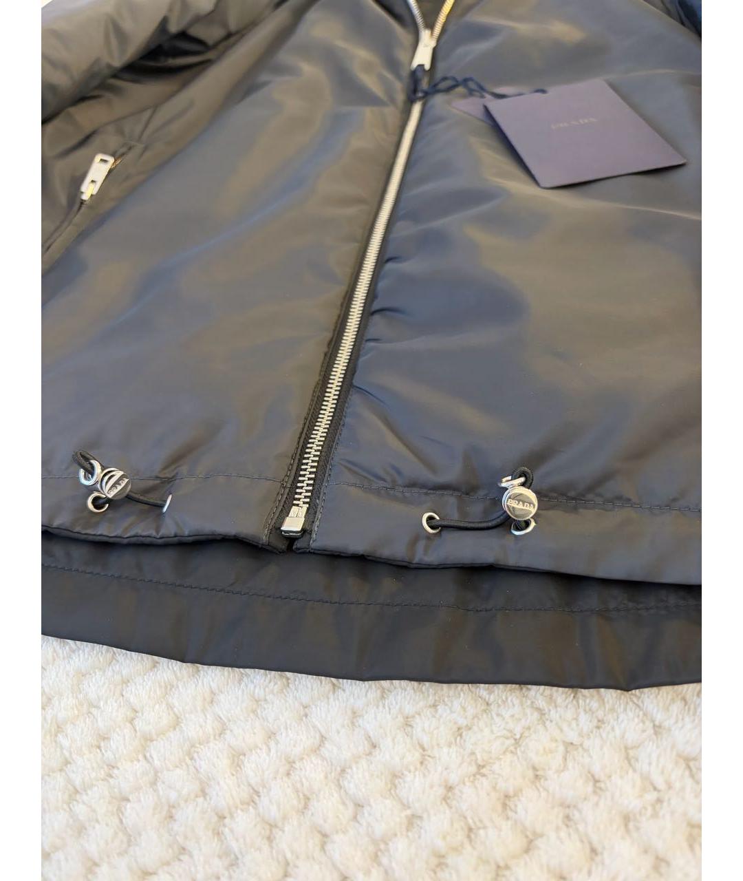PRADA Черная полиэстеровая куртка, фото 6