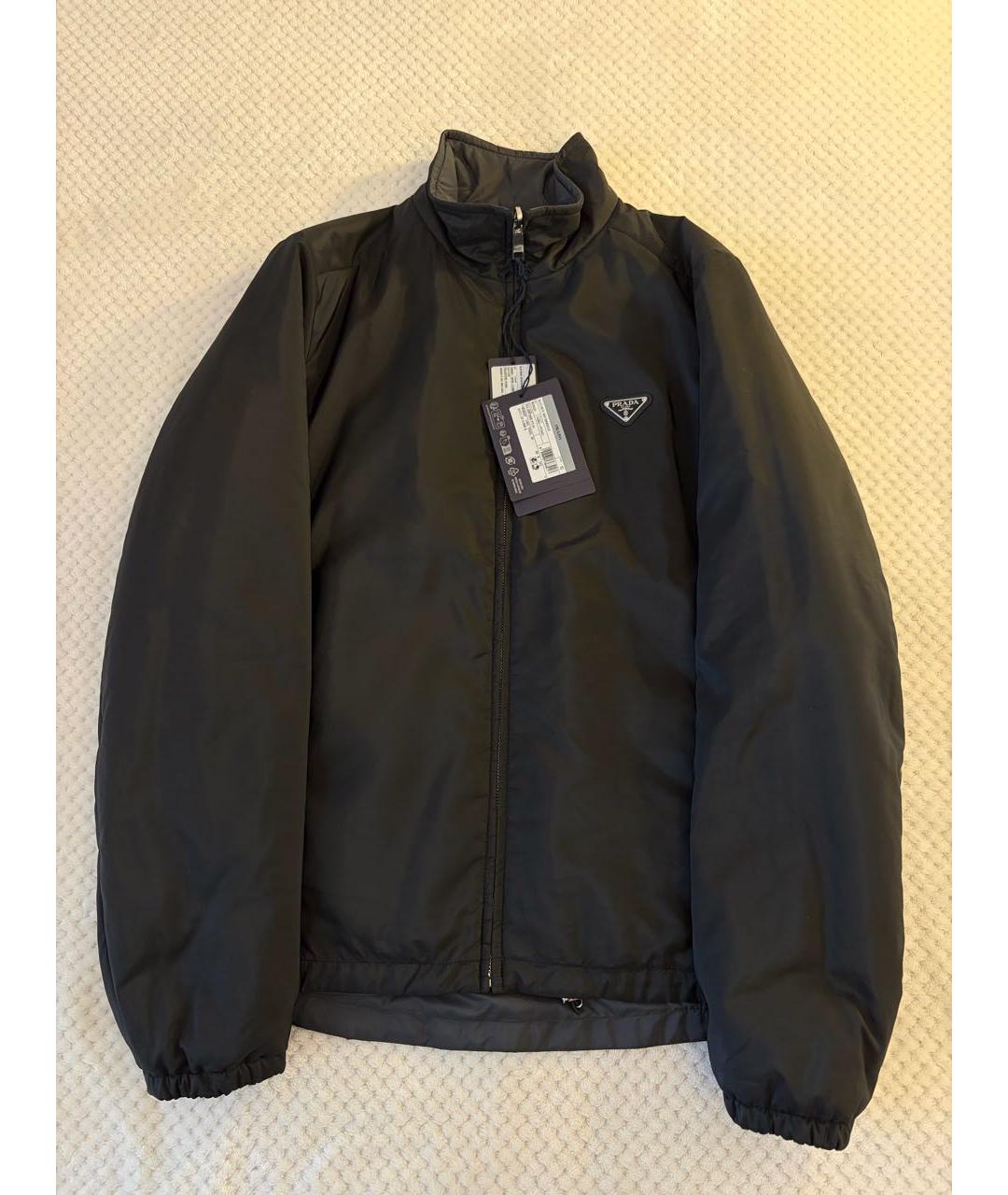 PRADA Черная полиэстеровая куртка, фото 9