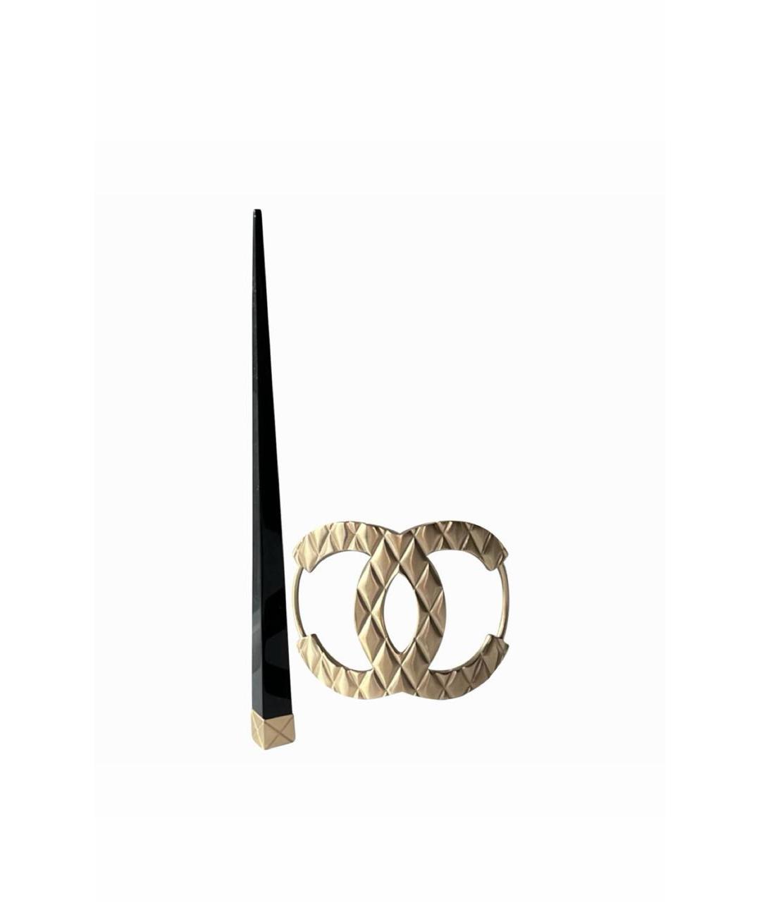 CHANEL Золотая заколка, фото 3