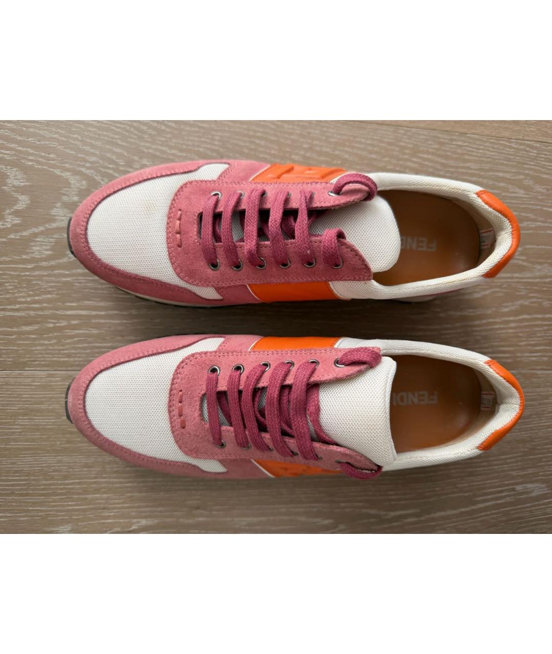 FENDI Мульти текстильные кроссовки, фото 3