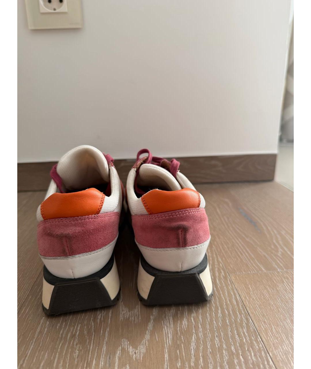 FENDI Мульти текстильные кроссовки, фото 4