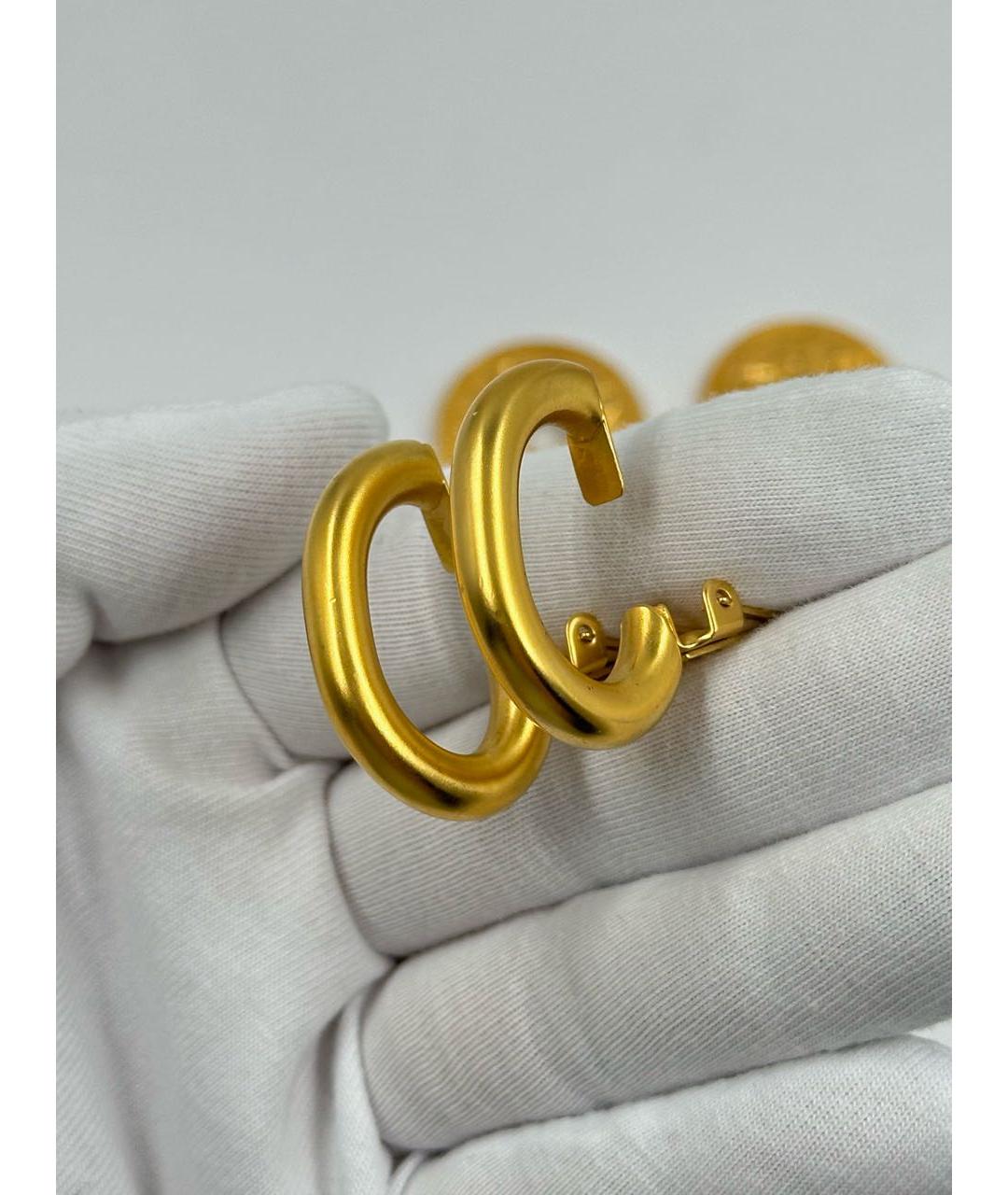 FERRAGAMO Золотые позолоченные клипсы, фото 6