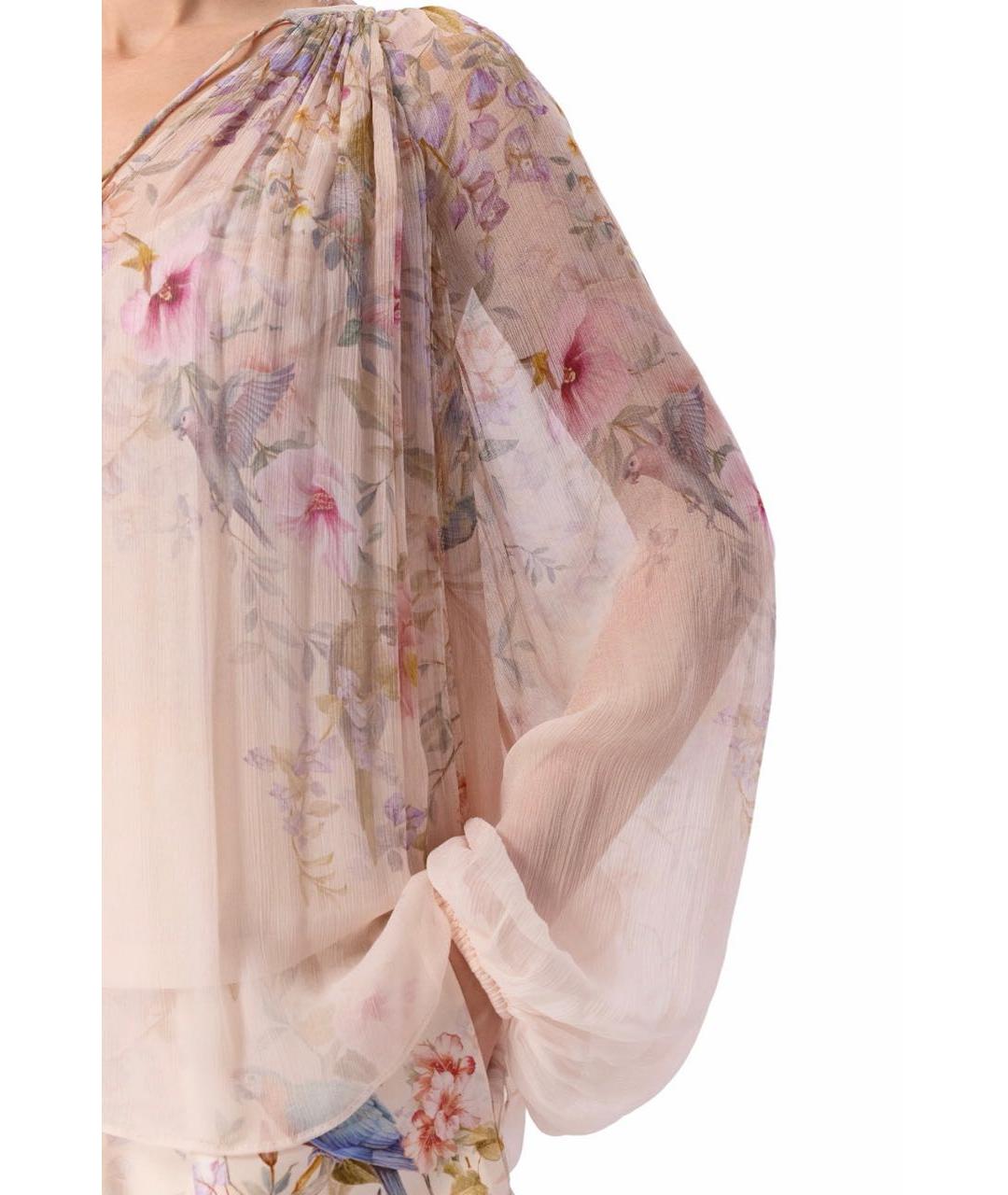 ZIMMERMANN Бежевая вискозная блузы, фото 4