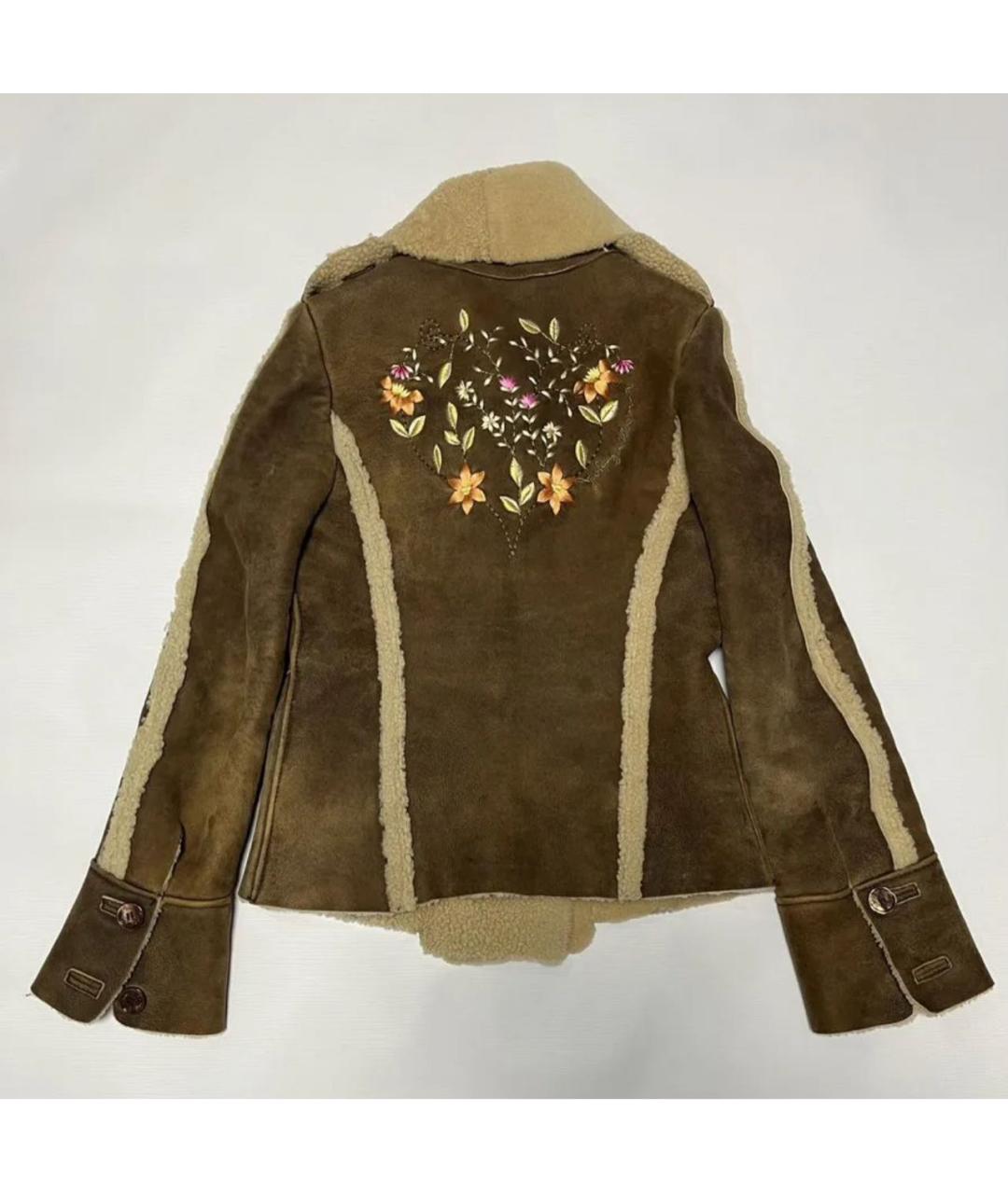 JOHN GALLIANO Коричневая меховая дубленка, фото 2