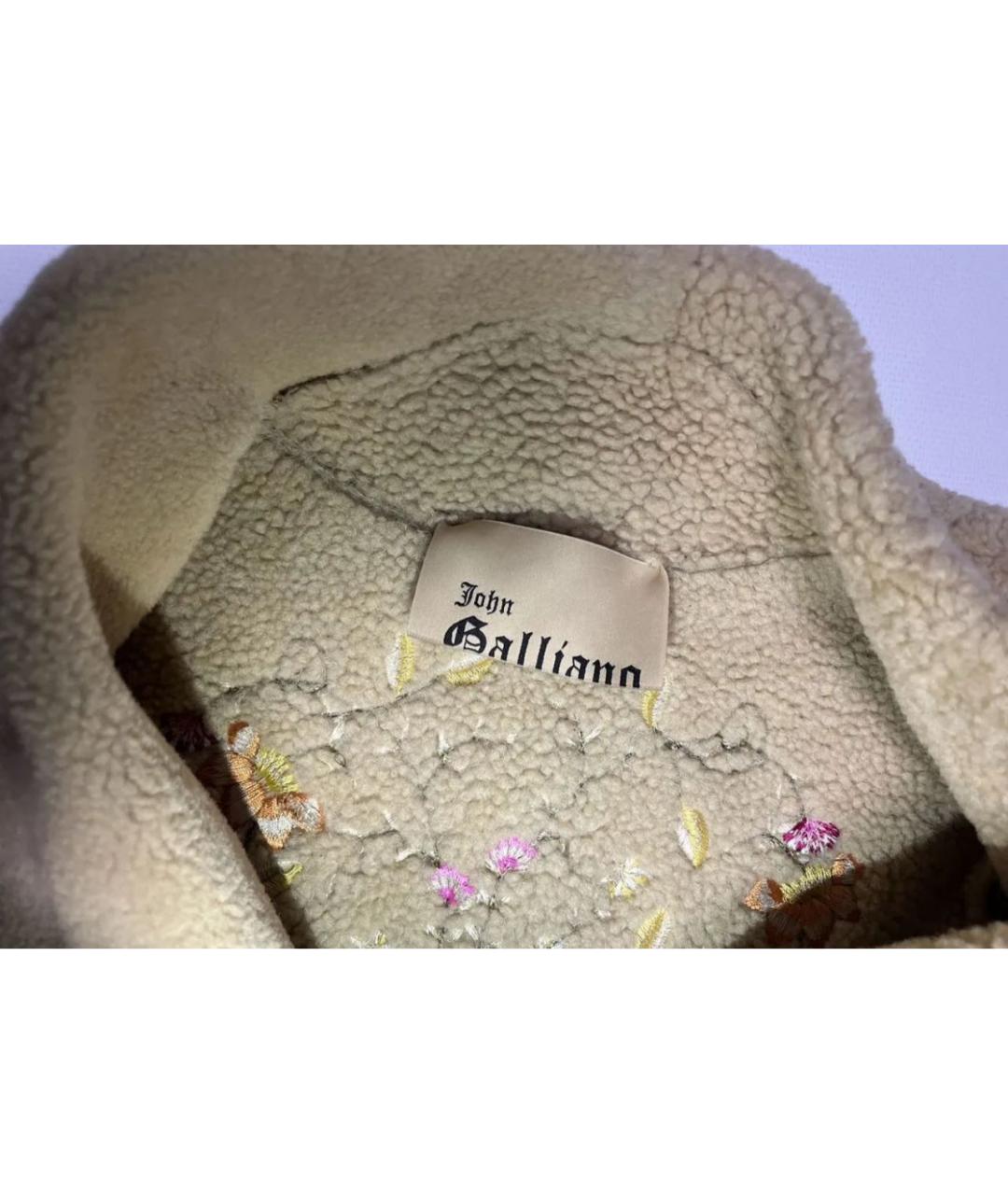 JOHN GALLIANO Коричневая меховая дубленка, фото 3