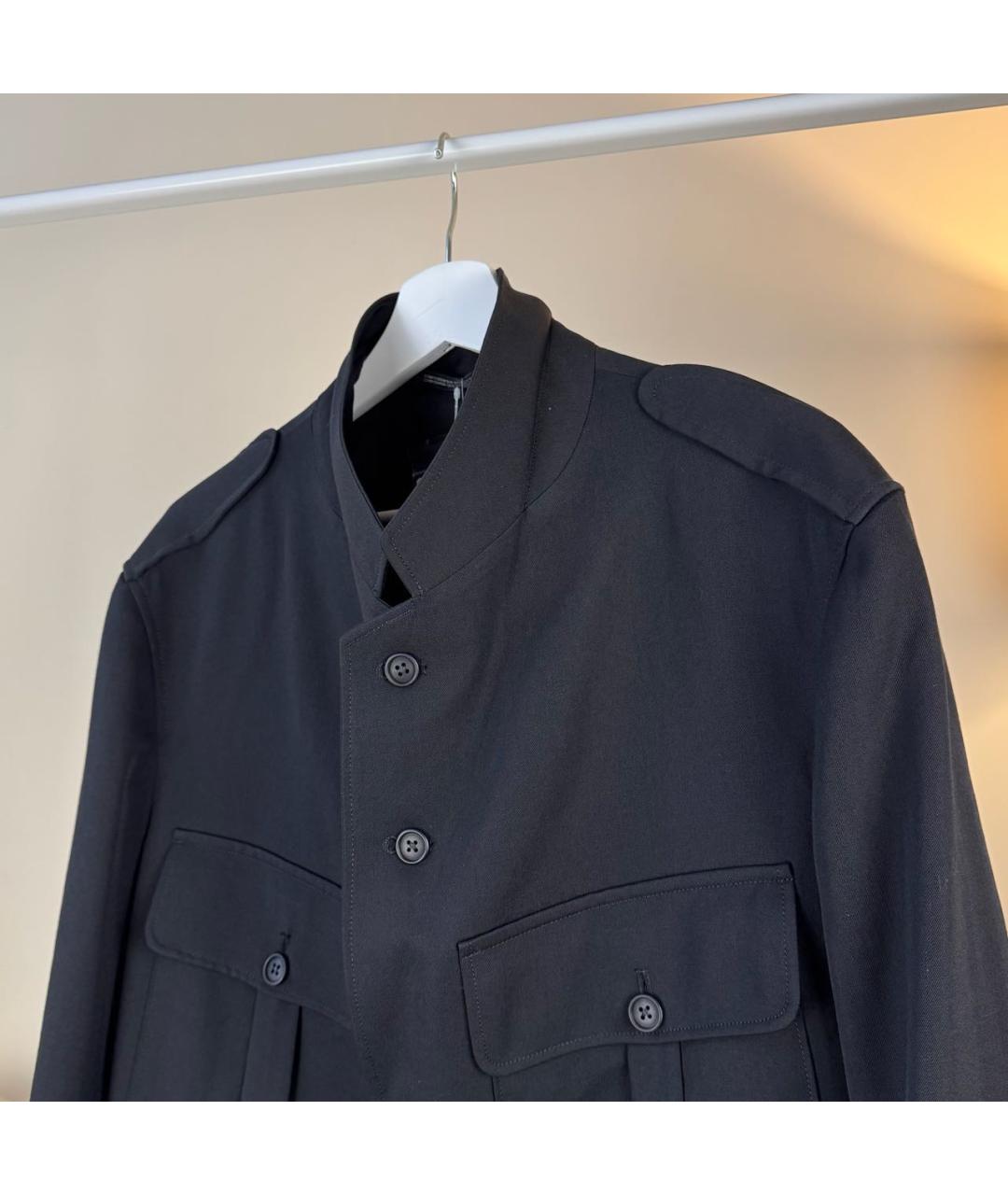 YOHJI YAMAMOTO Черный пиджак, фото 4
