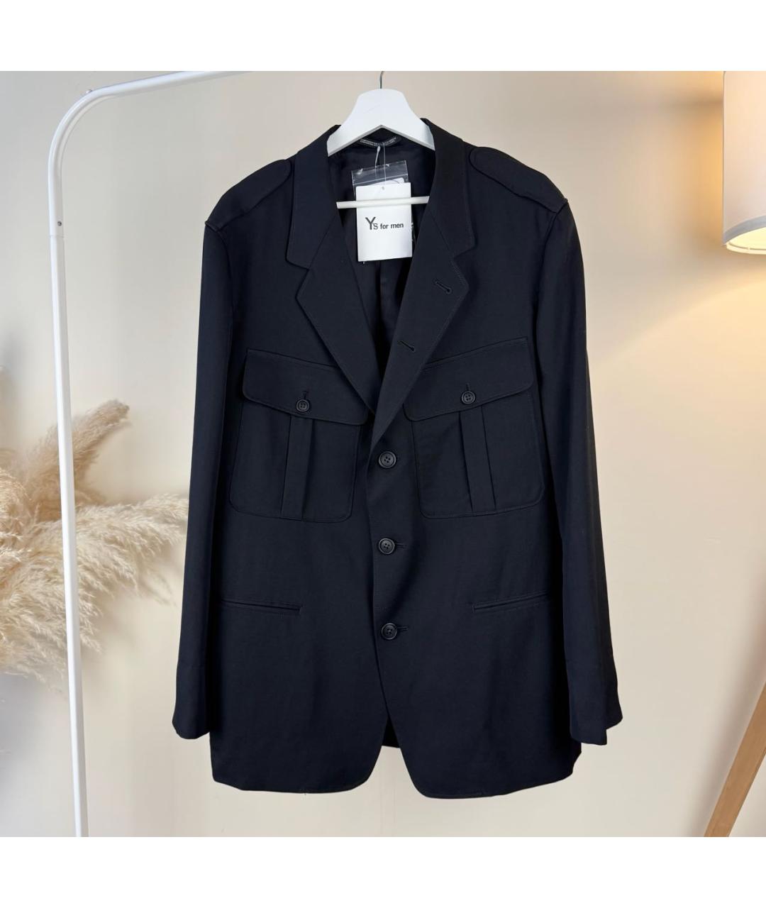 YOHJI YAMAMOTO Черный пиджак, фото 2