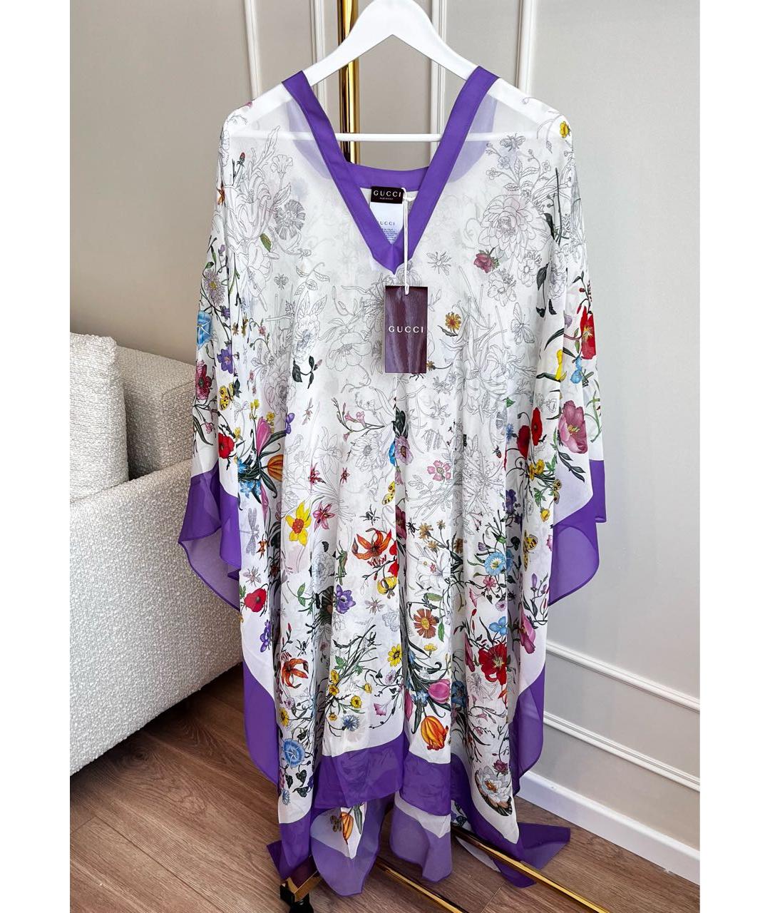 GUCCI Мульти шелковая туника, фото 5