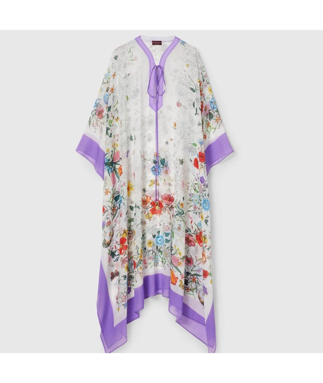 GUCCI Мульти шелковая туника, фото 5