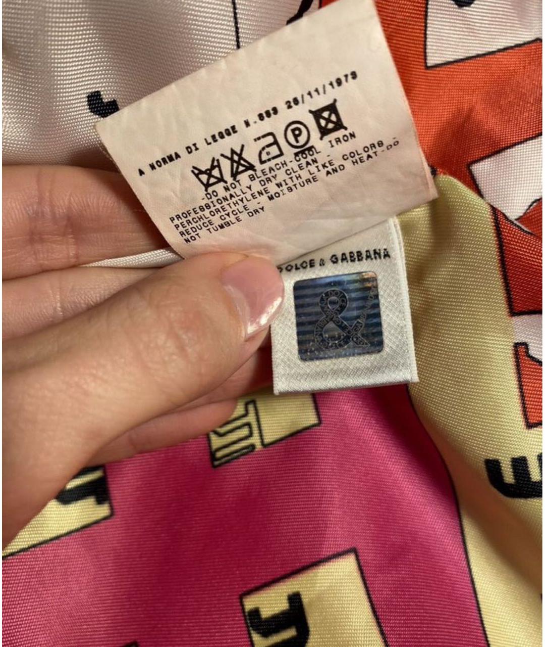 DOLCE&GABBANA Красное шерстяное пальто, фото 5