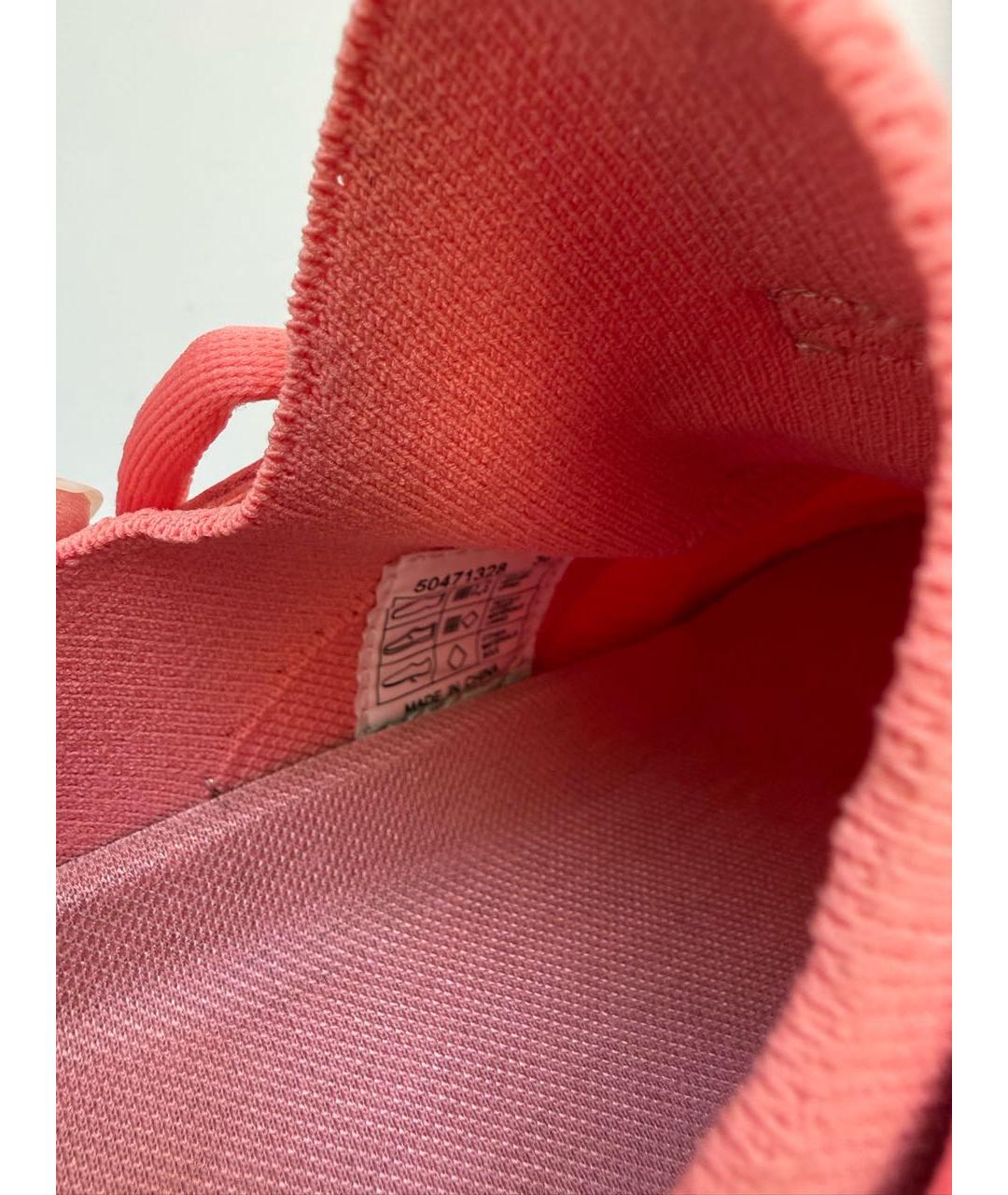 HUGO BOSS Коралловые текстильные кроссовки, фото 5