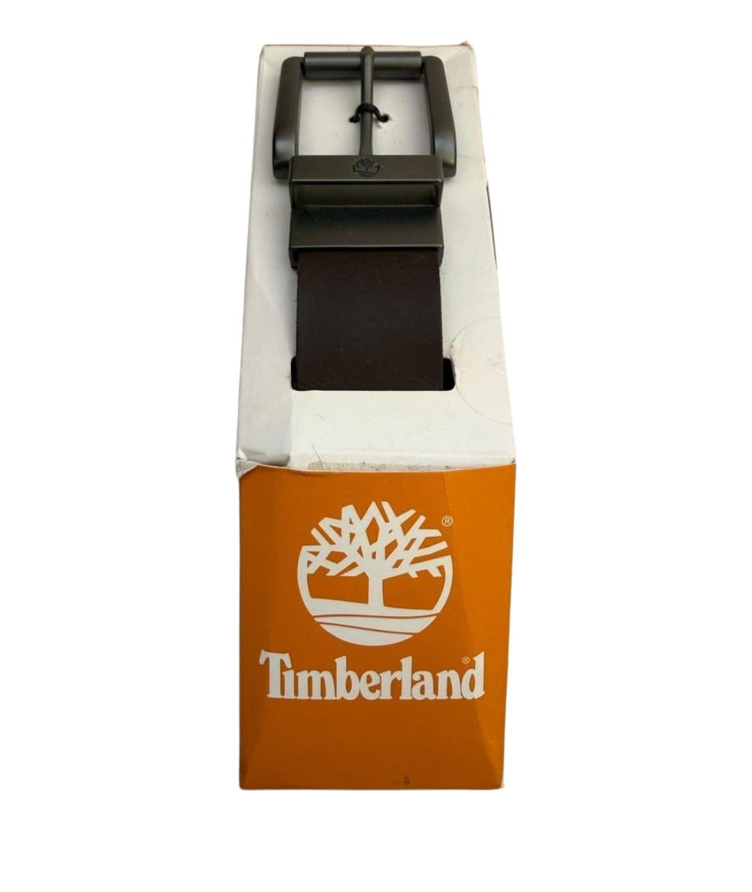 TIMBERLAND Коричневый кожаный ремень, фото 1
